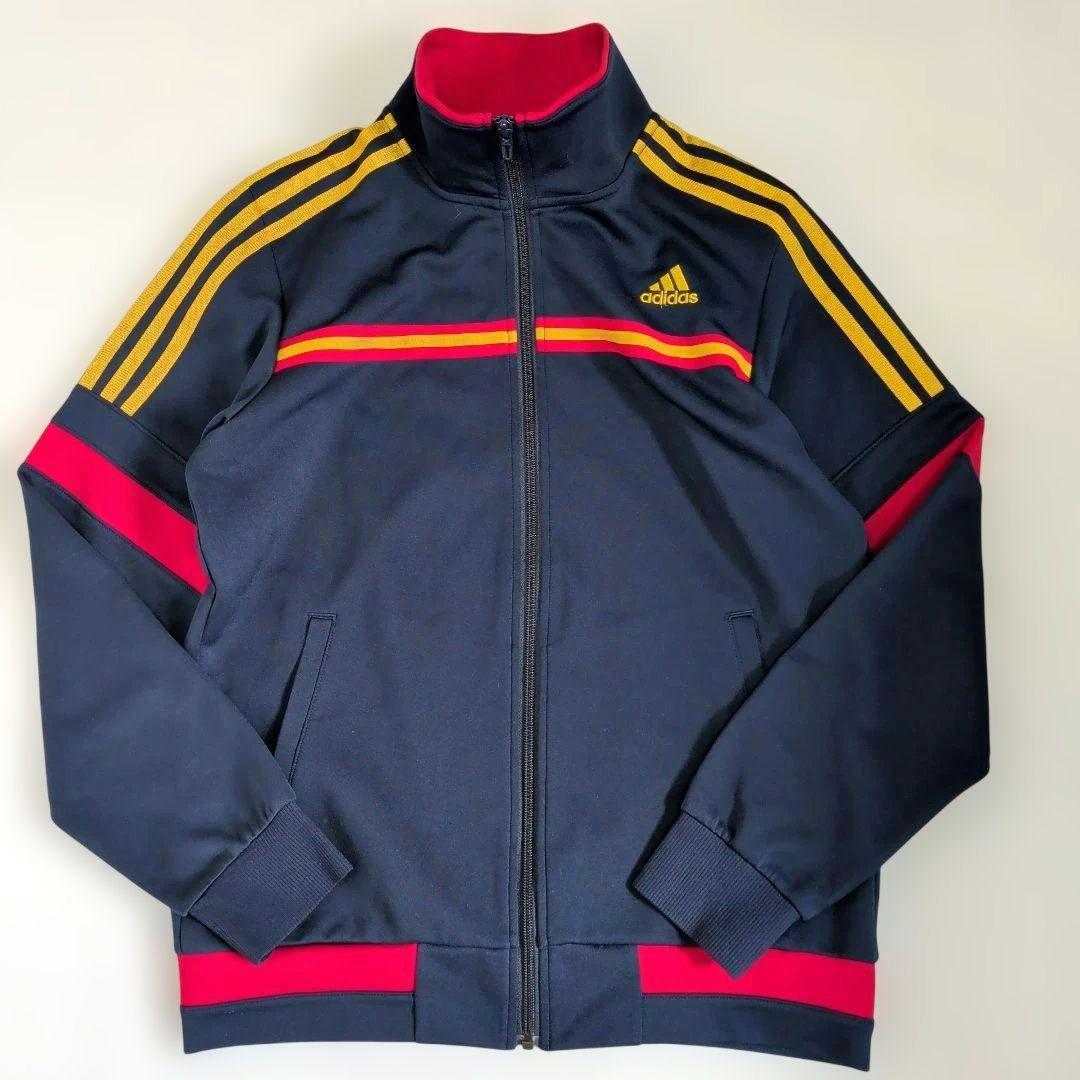 美品 М adidas スペイン柄 セットアップ 上下 ジャージ バックプリント