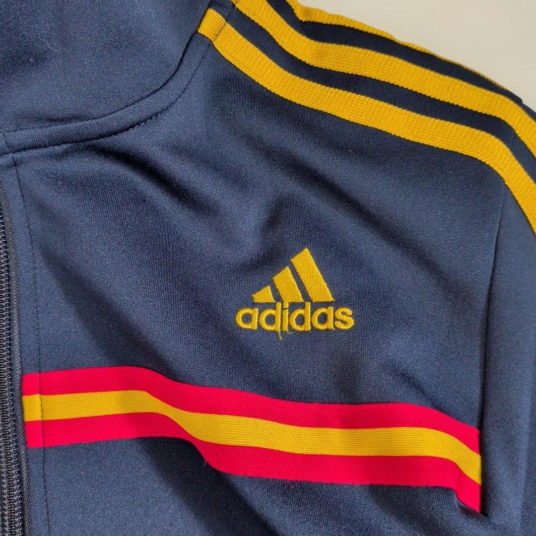 美品 М adidas スペイン柄 セットアップ 上下 ジャージ バックプリント