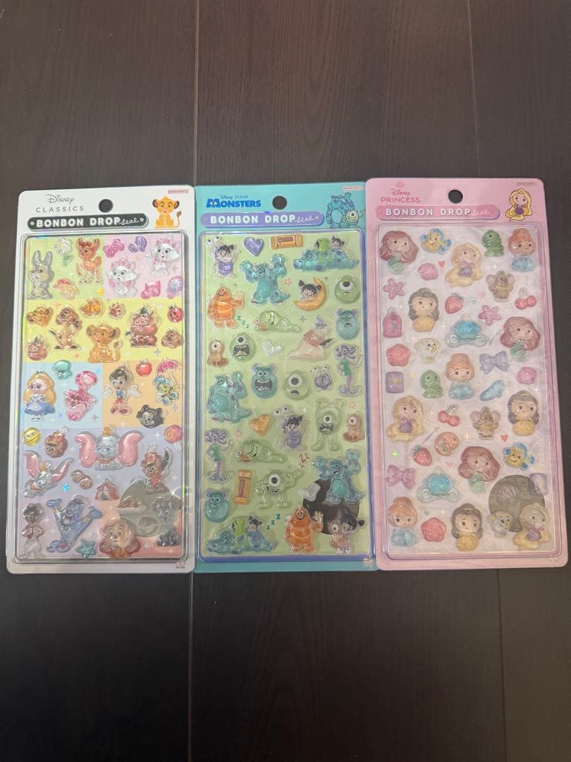 正規品　ボンボンドロップシール　クラシック　ディズニー　プリンセス　モンスター