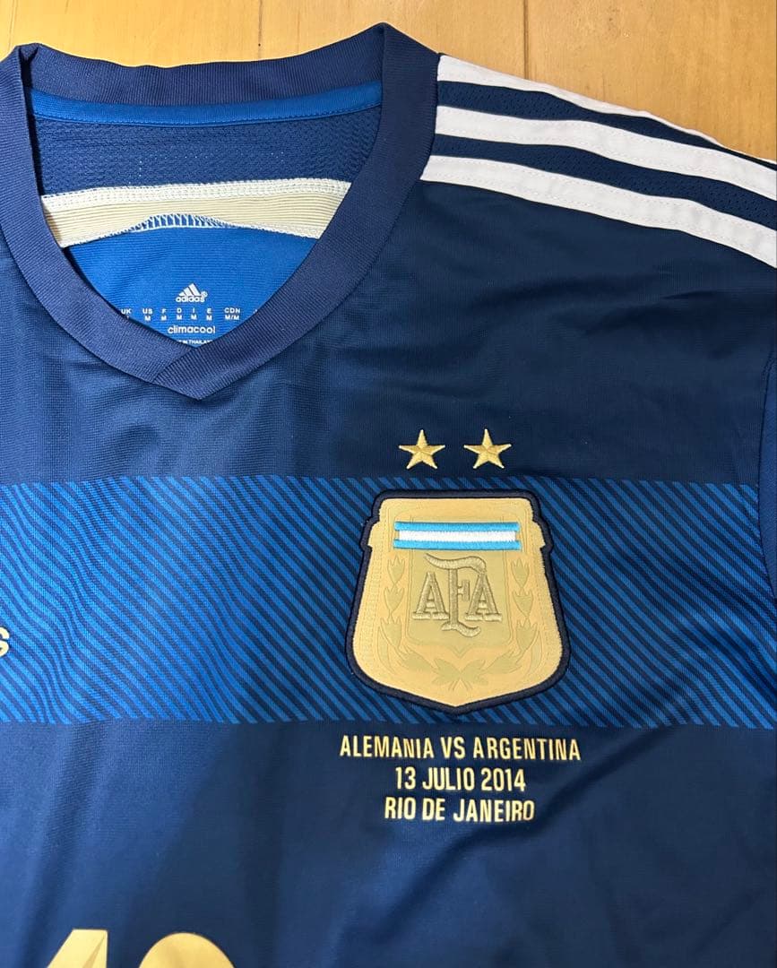 【美品】adidas 2014 アルゼンチン代表 半袖シャツ M