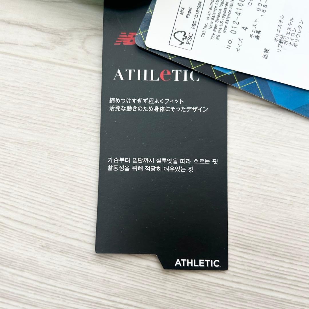 新品　ニューバランスゴルフ　モックネック　半袖シャツ　カットソー　グリーン　4