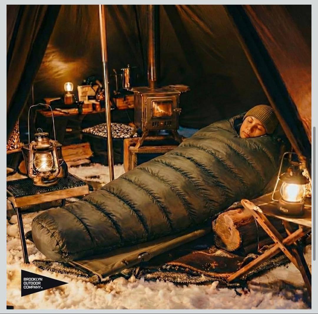 -17度対応Brooklyn outdoor company 寝袋ダウンシュラフ