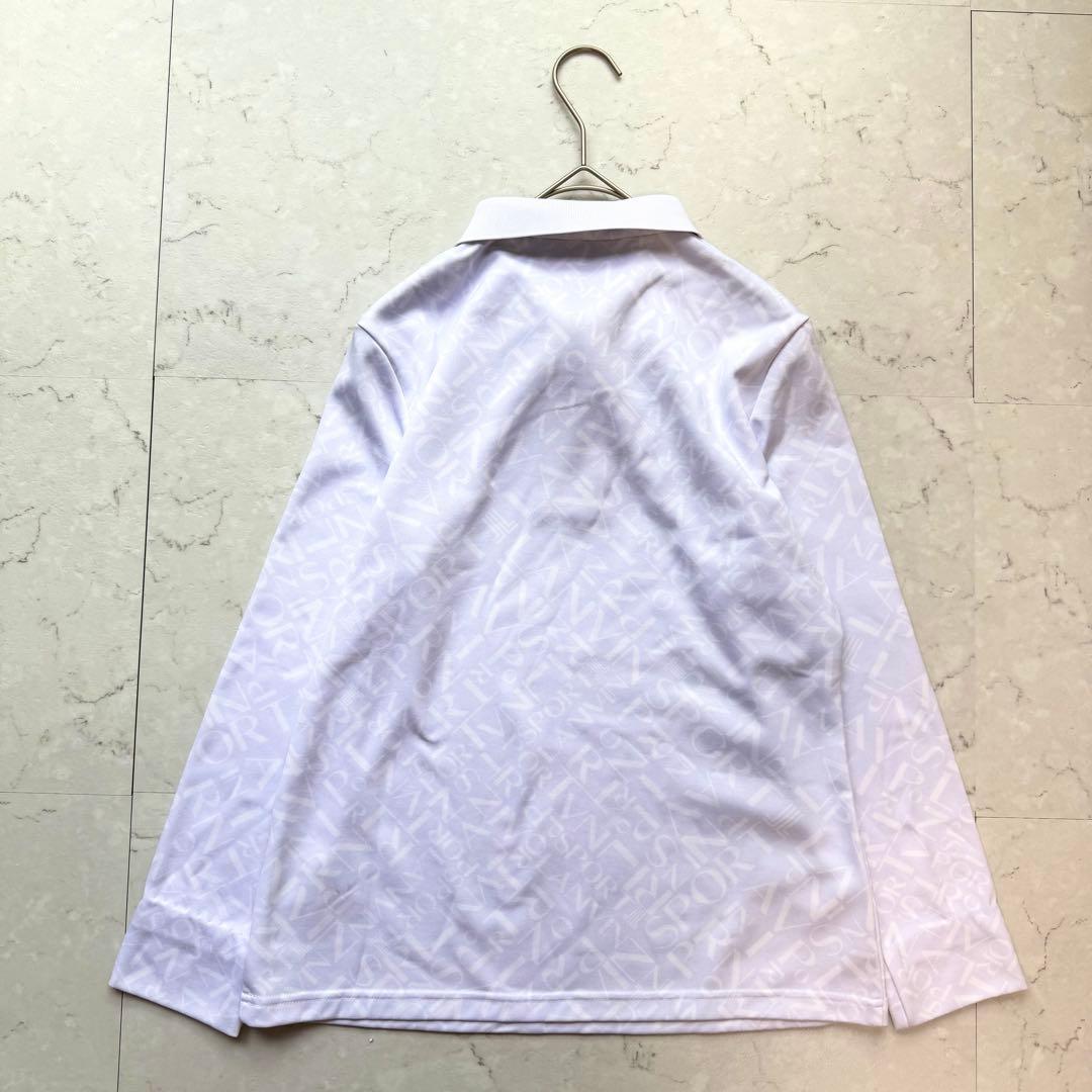 LANVIN SPORT ランバン ゴルフ ポロシャツ 長袖 38 ロゴ総柄