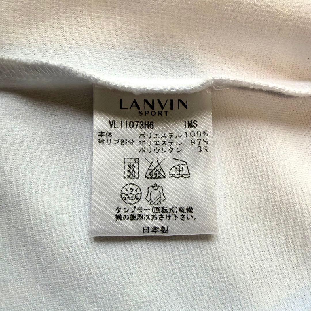 LANVIN SPORT ランバン ゴルフ ポロシャツ 長袖 38 ロゴ総柄