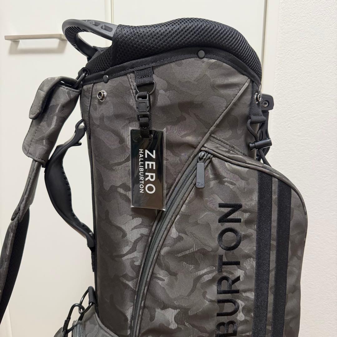 新品未使用品 ZERO HALLIBURTON キャディバッグ グレーカモ