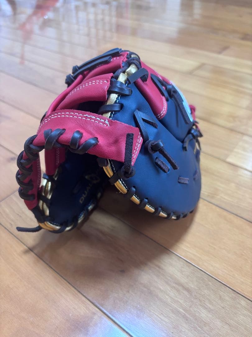 Rawlings 軟式グローブ 赤/黒　一塁手用