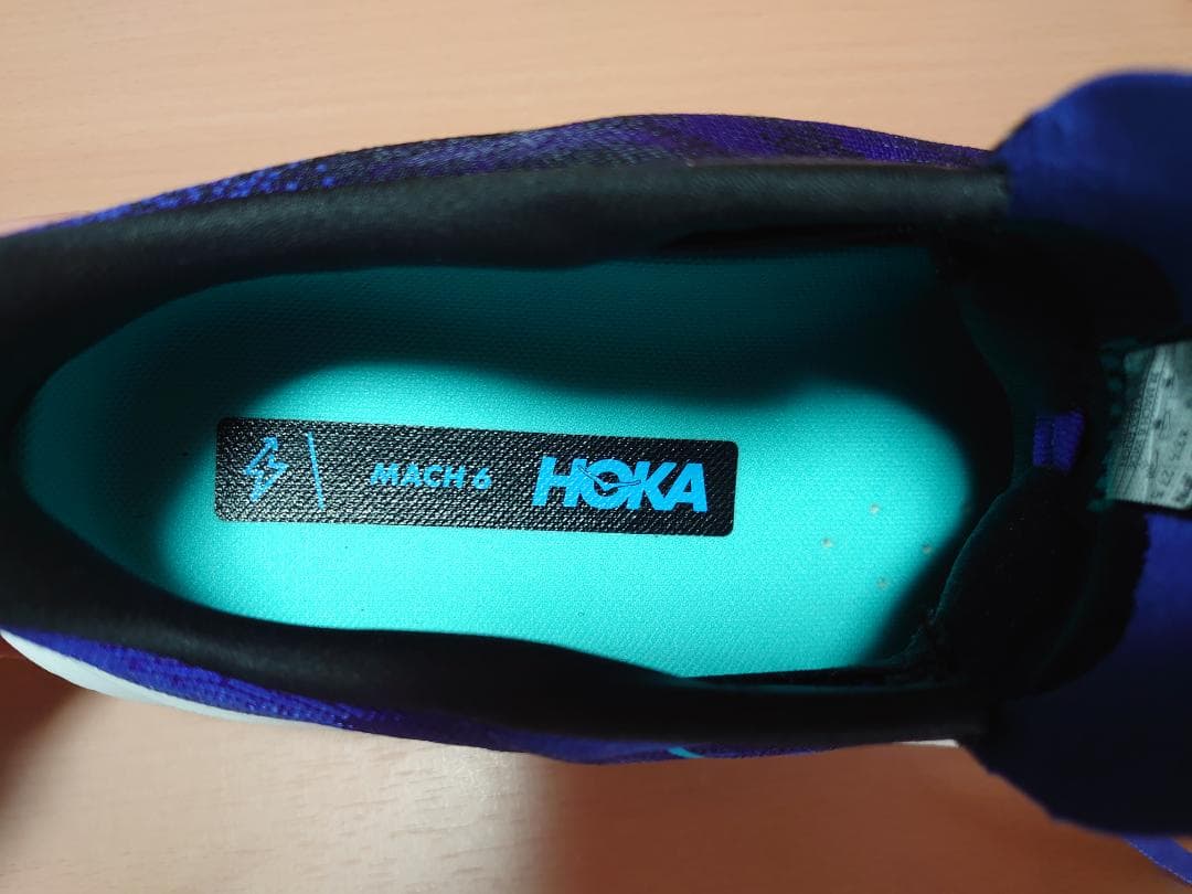 HOKA Mach6 ブラック×ネイビー 27.5cmワイド