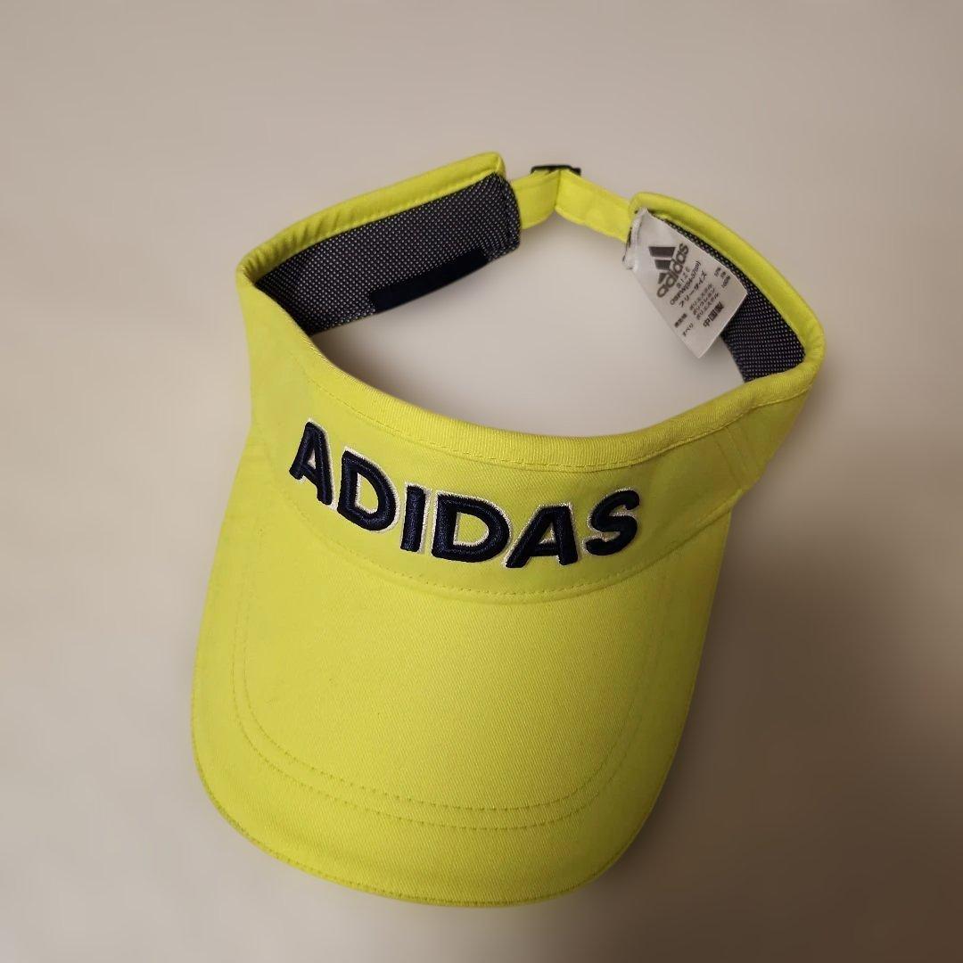 ADIDAS ゴルフウェア上下セットにサンバイザー