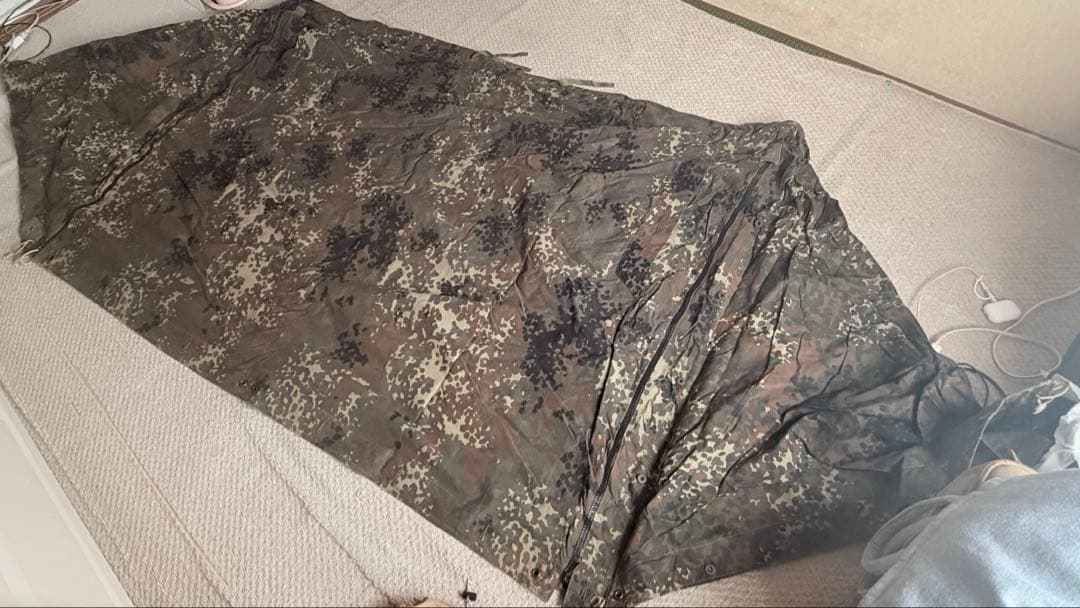 軍幕　ドイツ軍　ファスナー加工済み　2枚セット