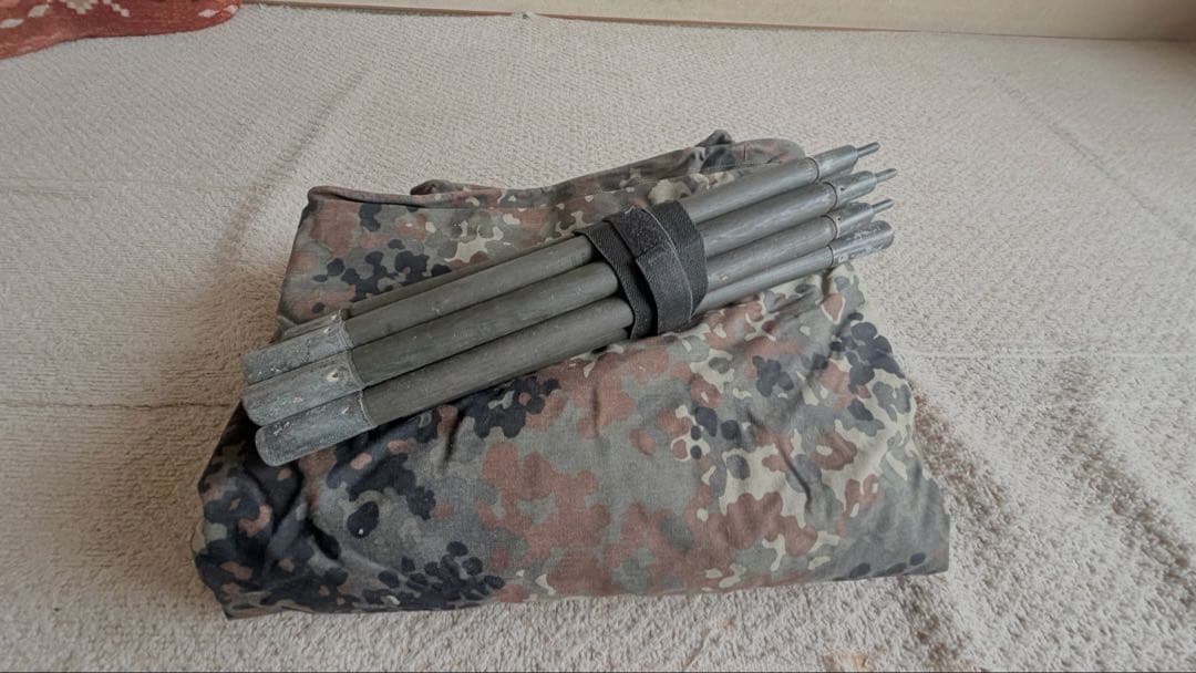 軍幕　ドイツ軍　ファスナー加工済み　2枚セット