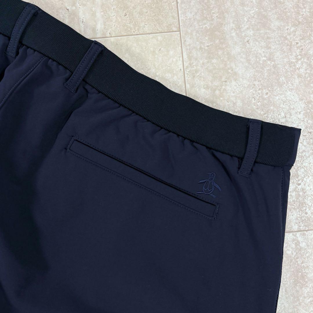 【マンシングウェア】ロングパンツ　2XL 3L 暖パン　裏地起毛　ネイビー