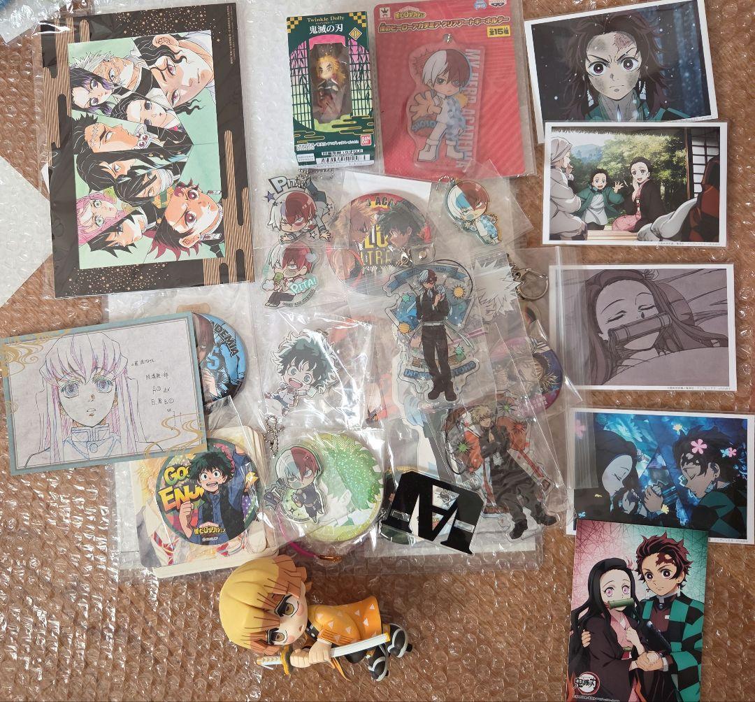 鬼滅　ヒロアカグッズまとめ売り　立志編　ブロマイド　炭治郎　おすそわけポスカ