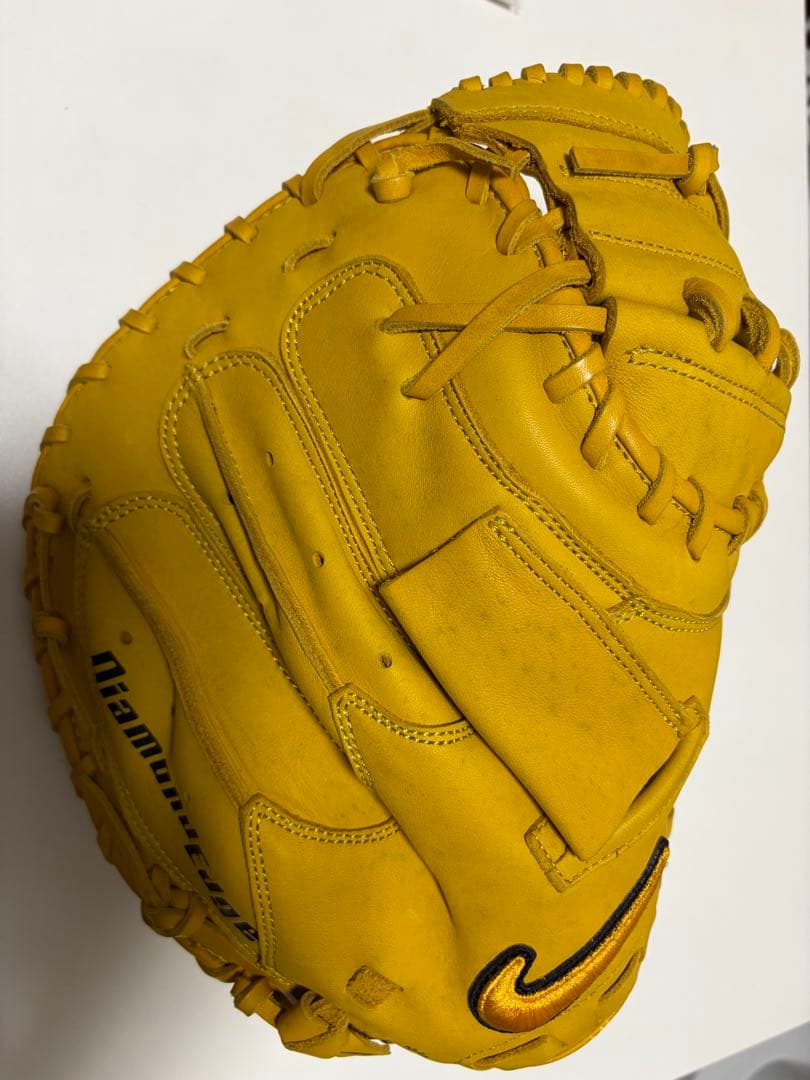 Nike ダイヤモンドエッジ 軟式グローブ イエロー