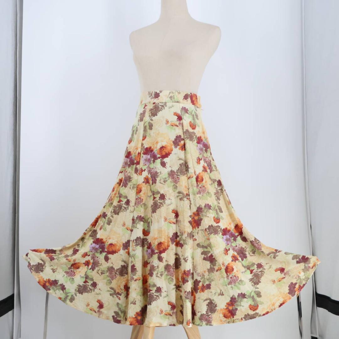 【美品 日本製 社交ダンス衣装】アイボリー CHACOTT チャコット スカート