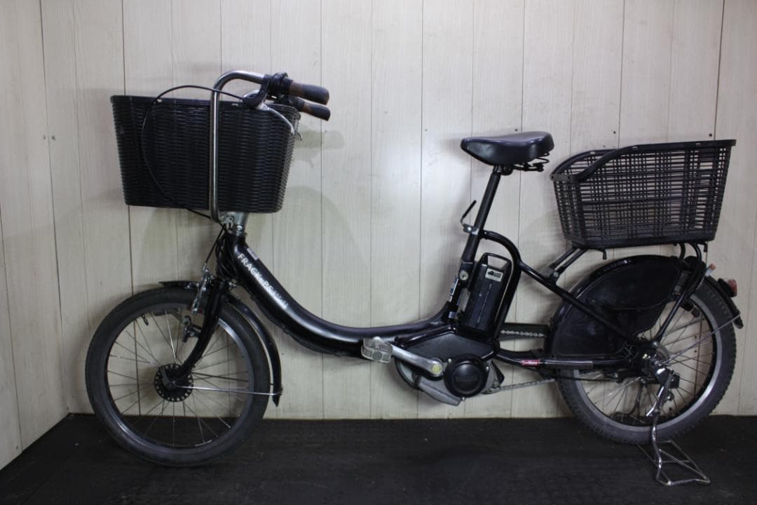 電動アシスト自転車 チャイルドシート付き 黒