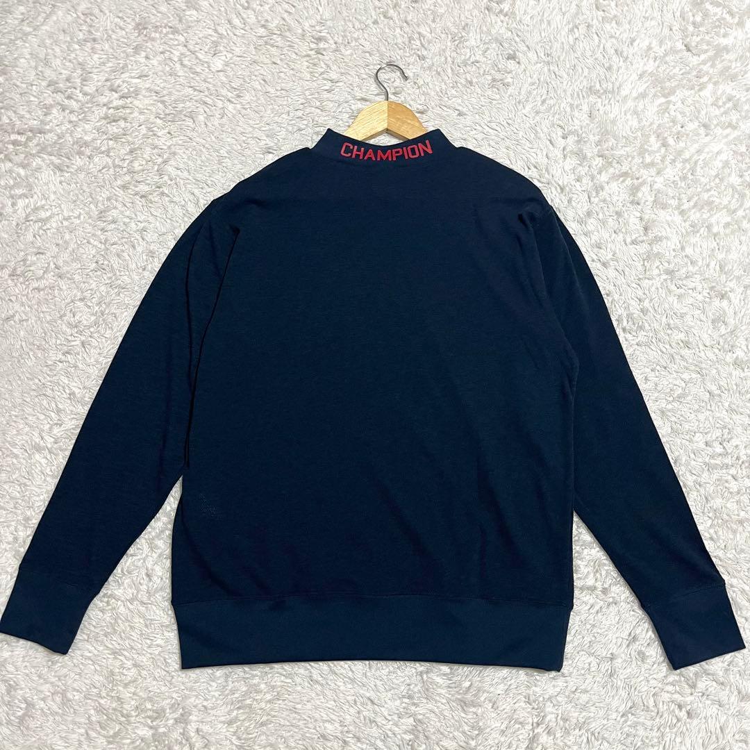 champion チャンピオン モックネック ゴルフウェア メンズ 黒 XL