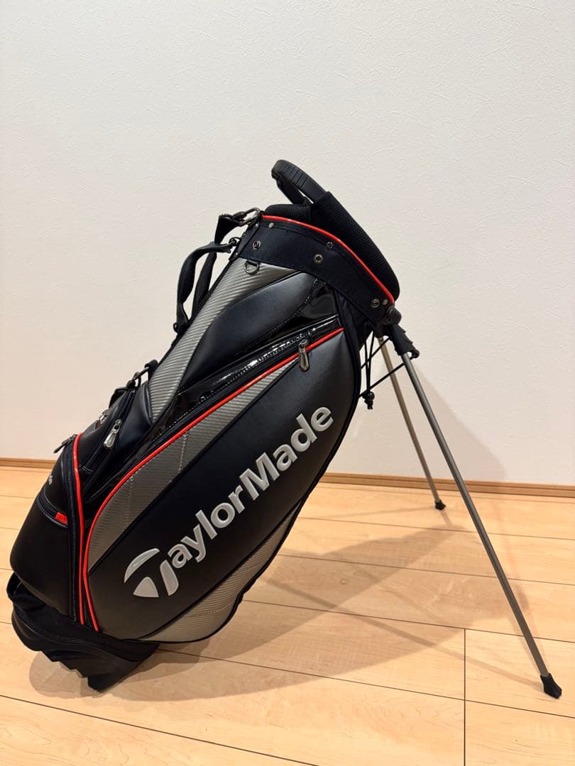 TaylorMade ✴︎スタンドキャディバッグ ブラック/グレー/レッド