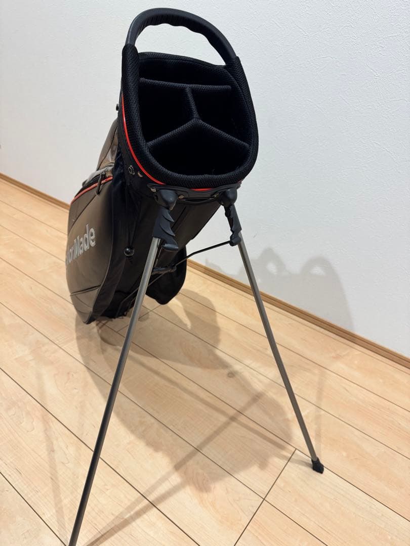 TaylorMade ✴︎スタンドキャディバッグ ブラック/グレー/レッド