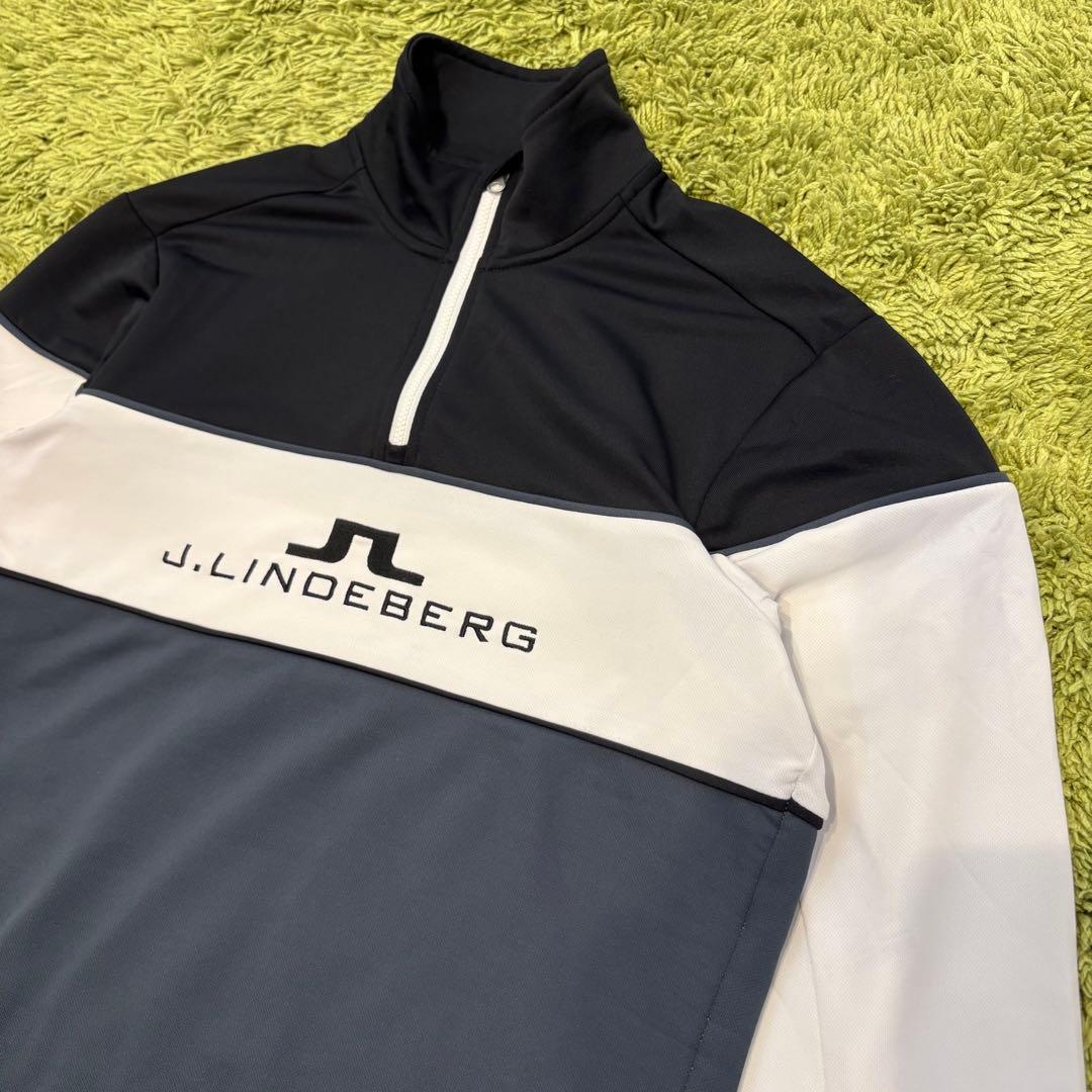 J.LINDEBERG ジェイリンドバーグ ハーフジップシャツ 長袖 Mサイズ