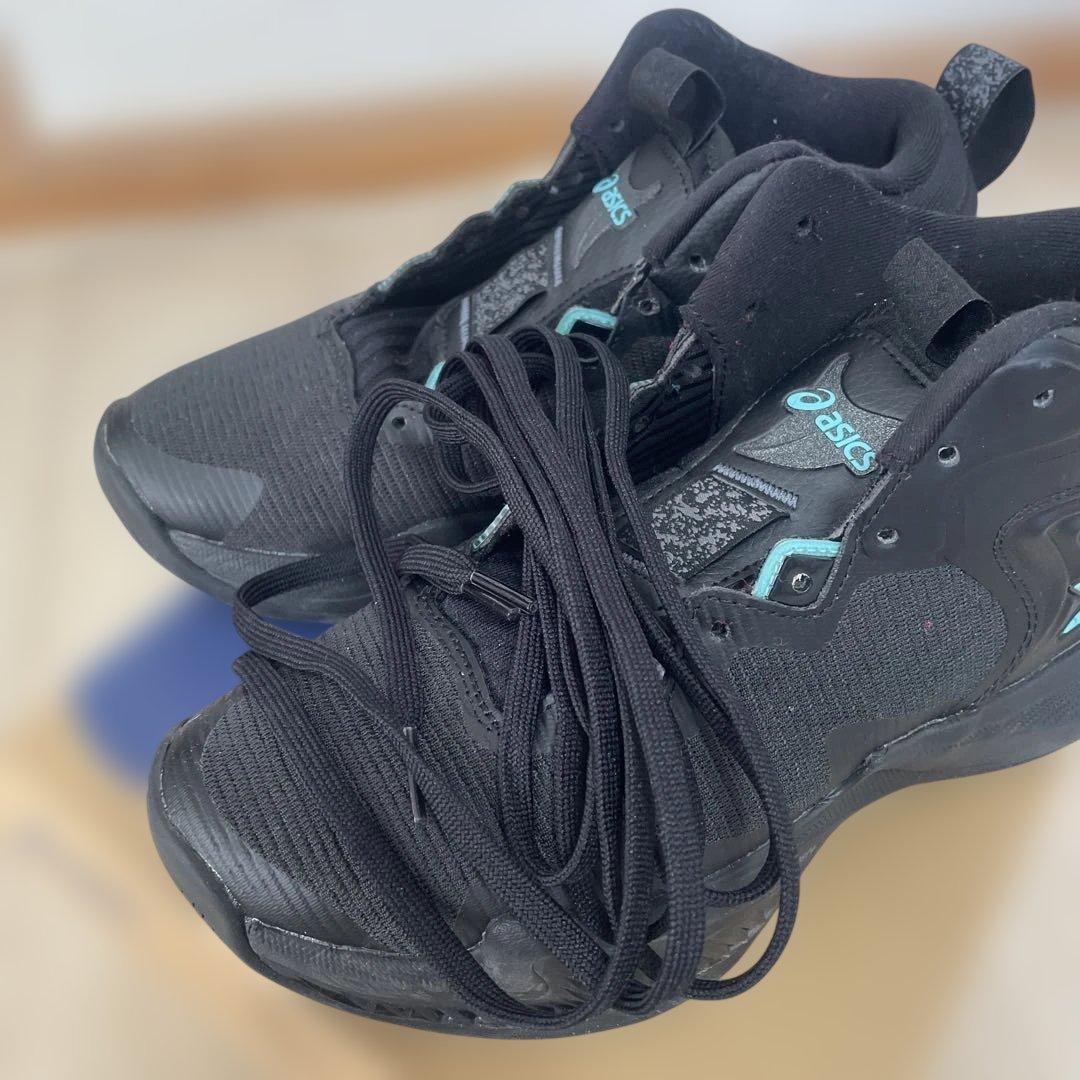 asics NOVASURGE 3 ブラック/アイスミント 25.0cm