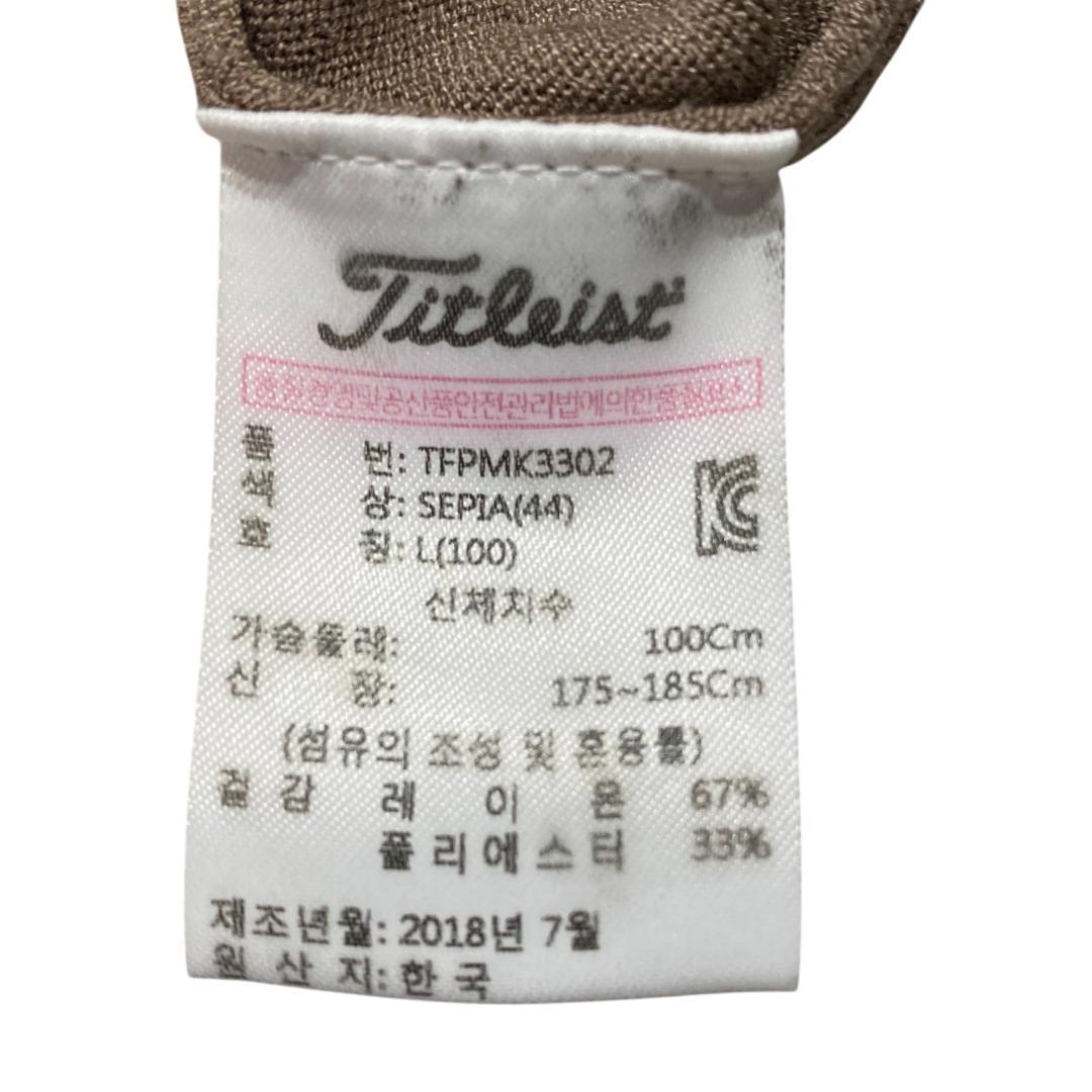 【韓国モデル】TITLEIST タイトリスト ハーフジップ ニット トレーナー