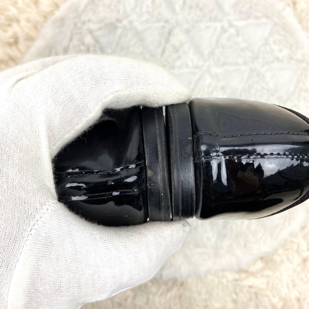 repetto レペット エナメル バレエシューズ フラット ブラック 38