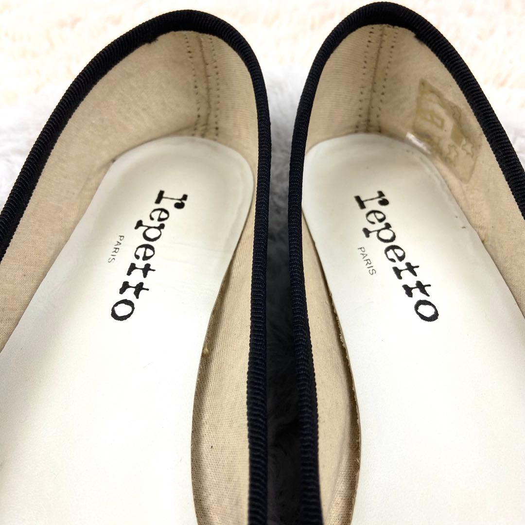 repetto レペット エナメル バレエシューズ フラット ブラック 38