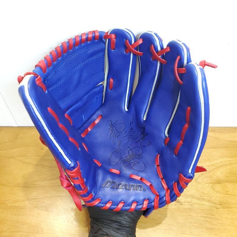 ミズノ 名古屋ドーム 記念グラブ 5選手サイン刻印 Mizuno 軟式グローブ