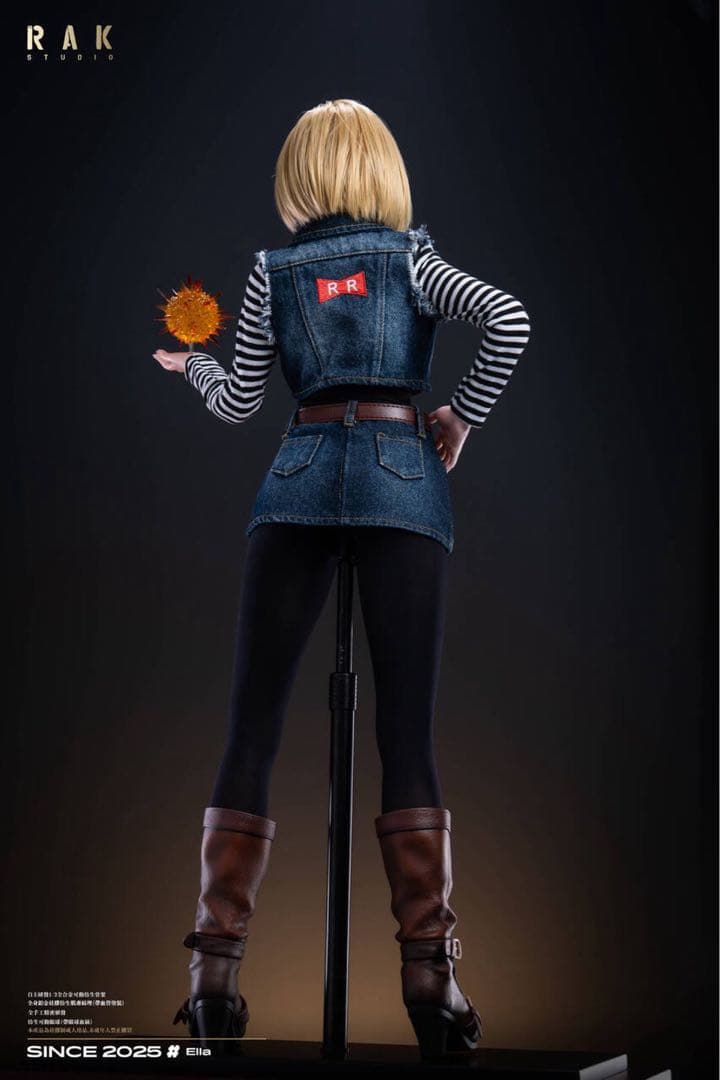 ☆ラス2 人造人間18号 シリコン フィギュア ドラゴンボール スタチュー