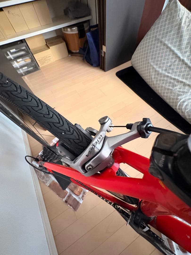 レッド ロードバイク ULTEGRA felt