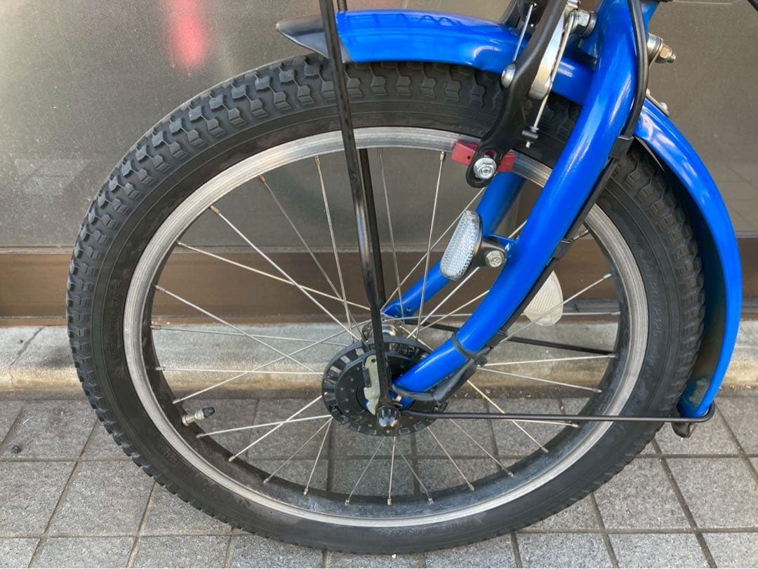 中古電動自転車　ヤマハ pas babby 20インチ ブルー 横浜　№3737