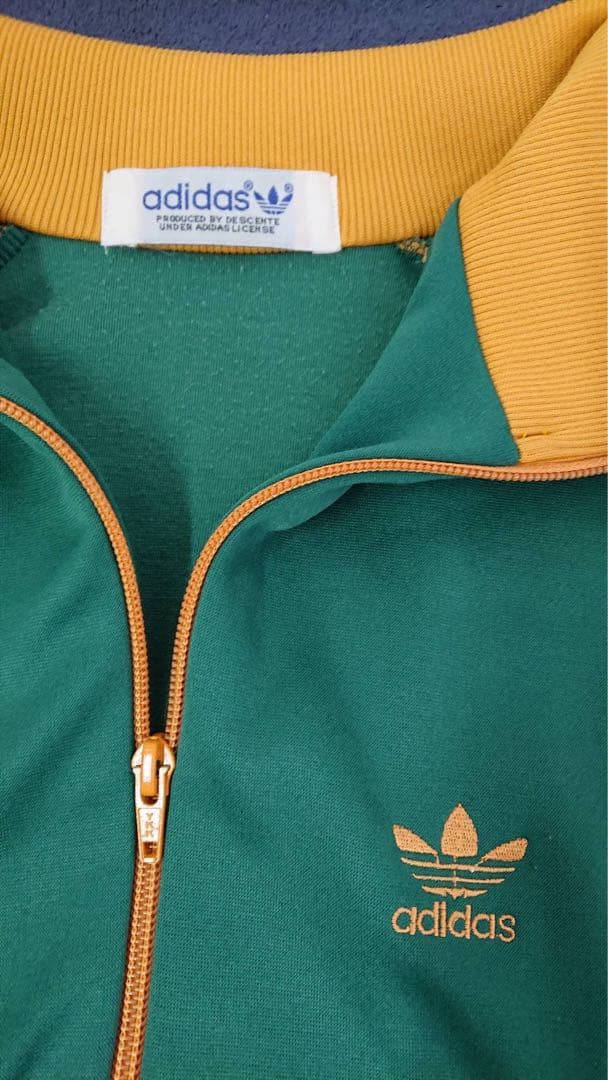 adidasデサント製トラックジャケット
