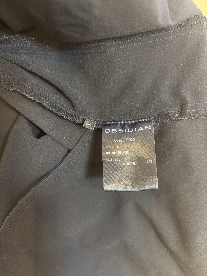 OBSIDIAN黒 ゴルフパンツ メンズ