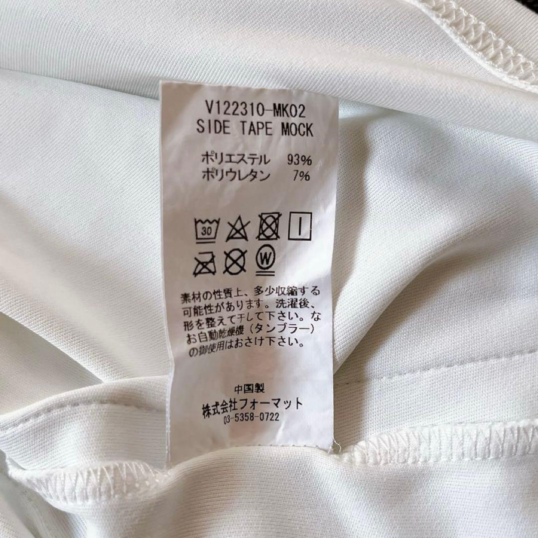 V12 ヴィトゥエルヴ✨23SS サイドテープ モックネック シャツ ゴルフ