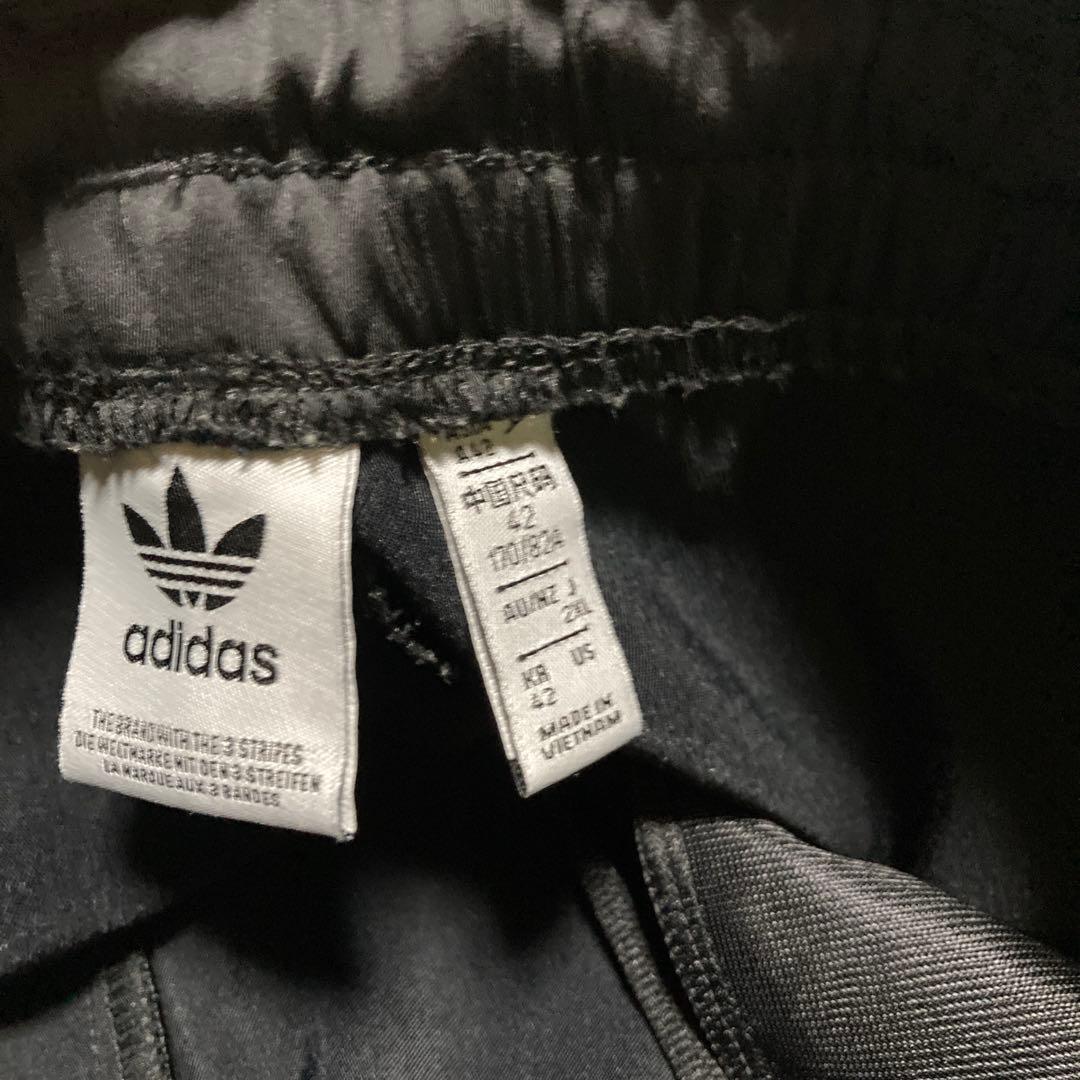 adidas サテンワイドレッグパンツ　2XL
