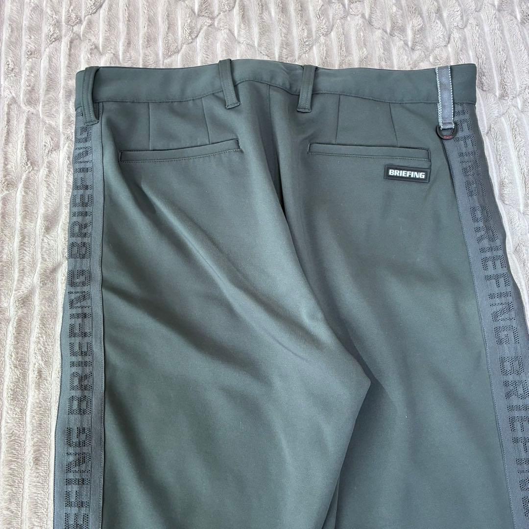 BRIEFING MENS サイドロゴパンツ　Lサイズ　ダークグレー　伸縮あり