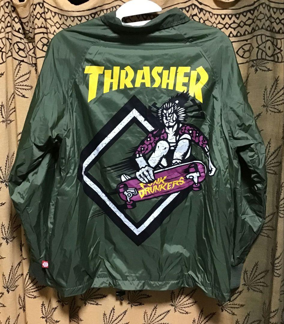 punk drunkers × THRASHER コラボ！ナイロンジャケット