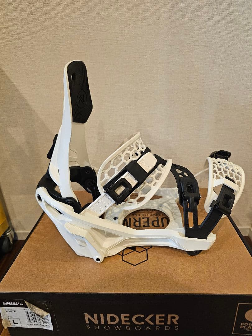 Nidecker Supermatic ビンディング Lサイズ白