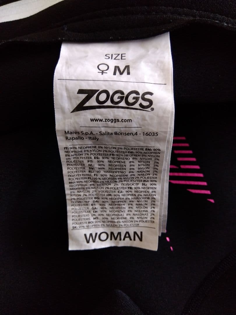 Zoggs MULTITX V2.5 ウエットスーツ ブラック/ピンク