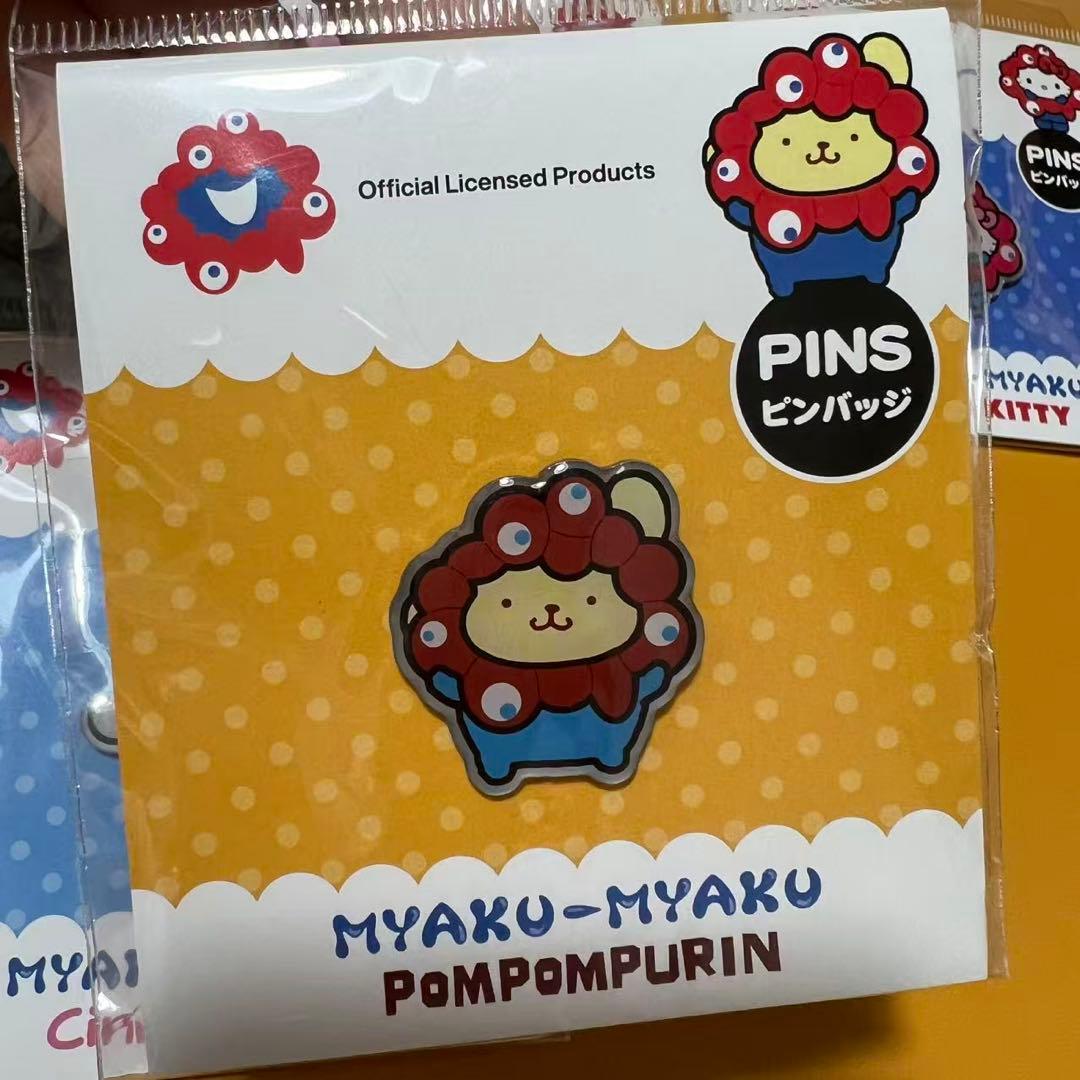 万博　サンリオ　ミャクミャク　ピンバッチ　5種類