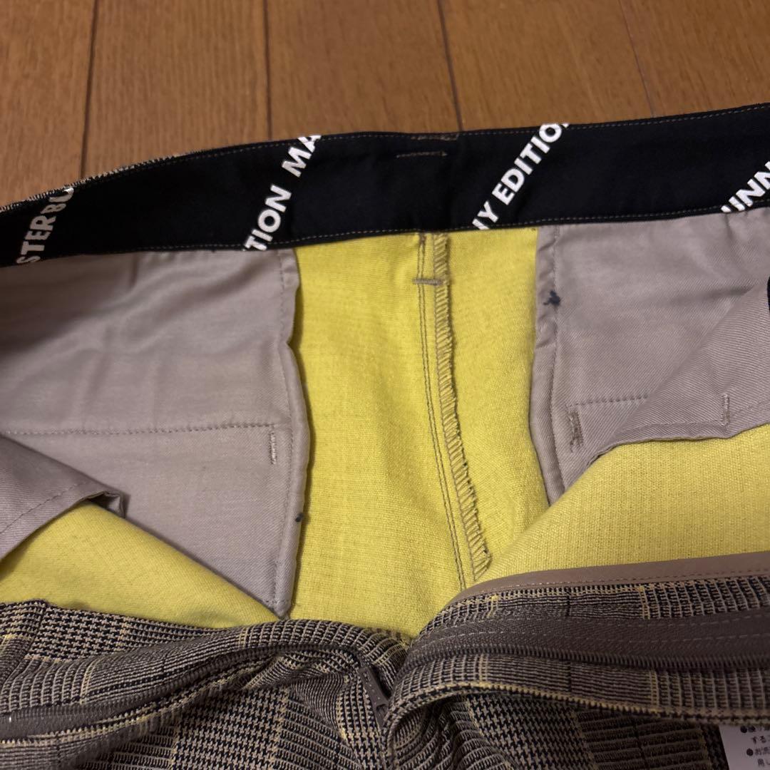 マスターバニー新品タグ付きブラウン系チェックショートパンツ