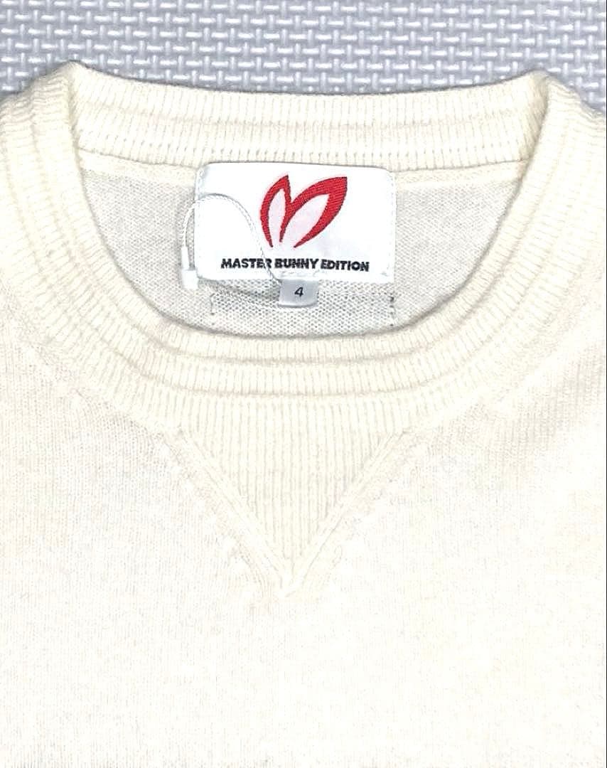 マスターバニーエディション カシミヤ100% ニットプルオーバー（WHT／4）