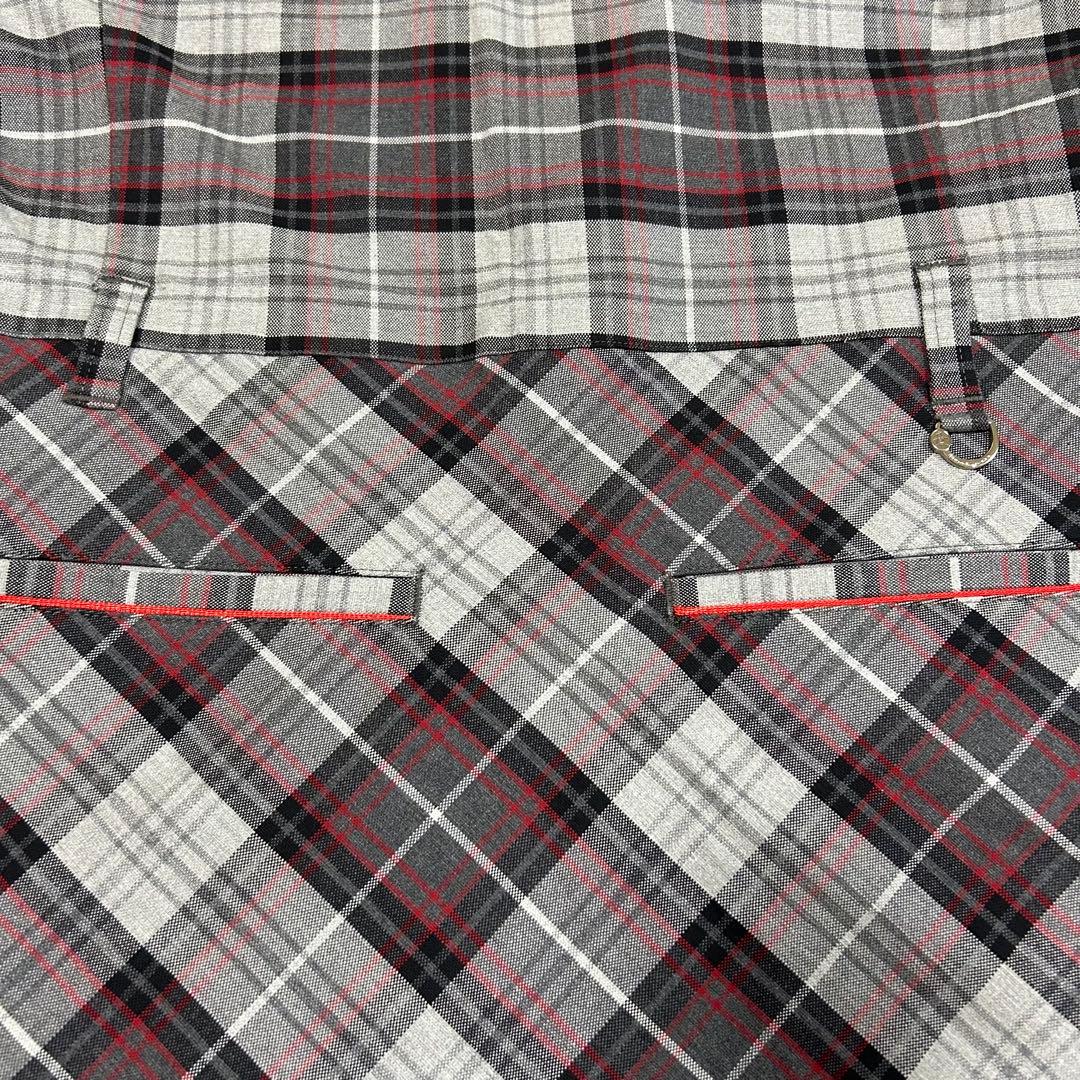 【新品】洗える♡ マンシングウェア タータンチェックノースリーブワンピース LL