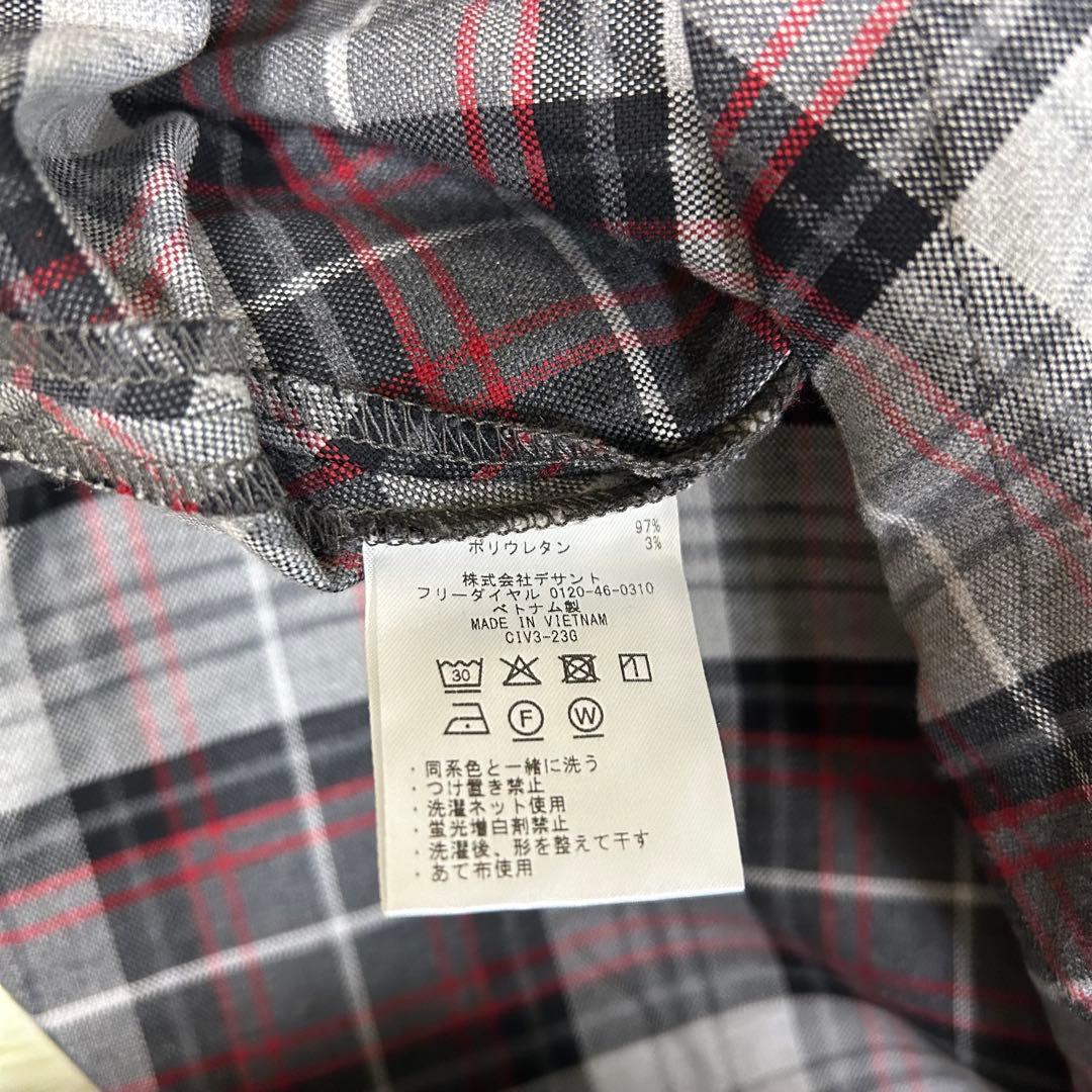 【新品】洗える♡ マンシングウェア タータンチェックノースリーブワンピース LL