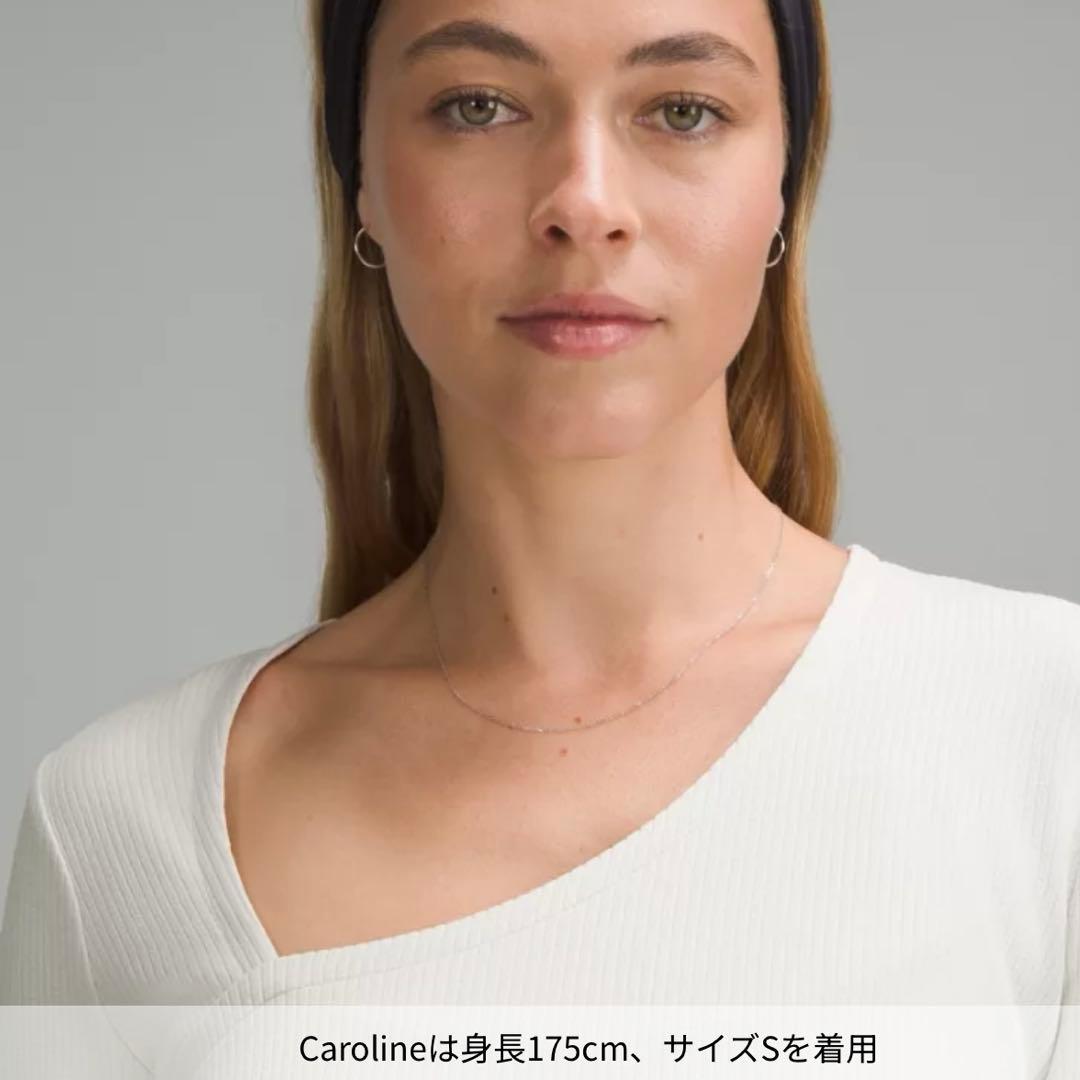 新品タグ付き☆Lululemon ルルレモン リブSoftstreame長袖