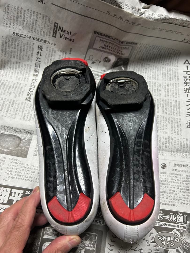 Fizik ロードシューズ ホワイト/レッド