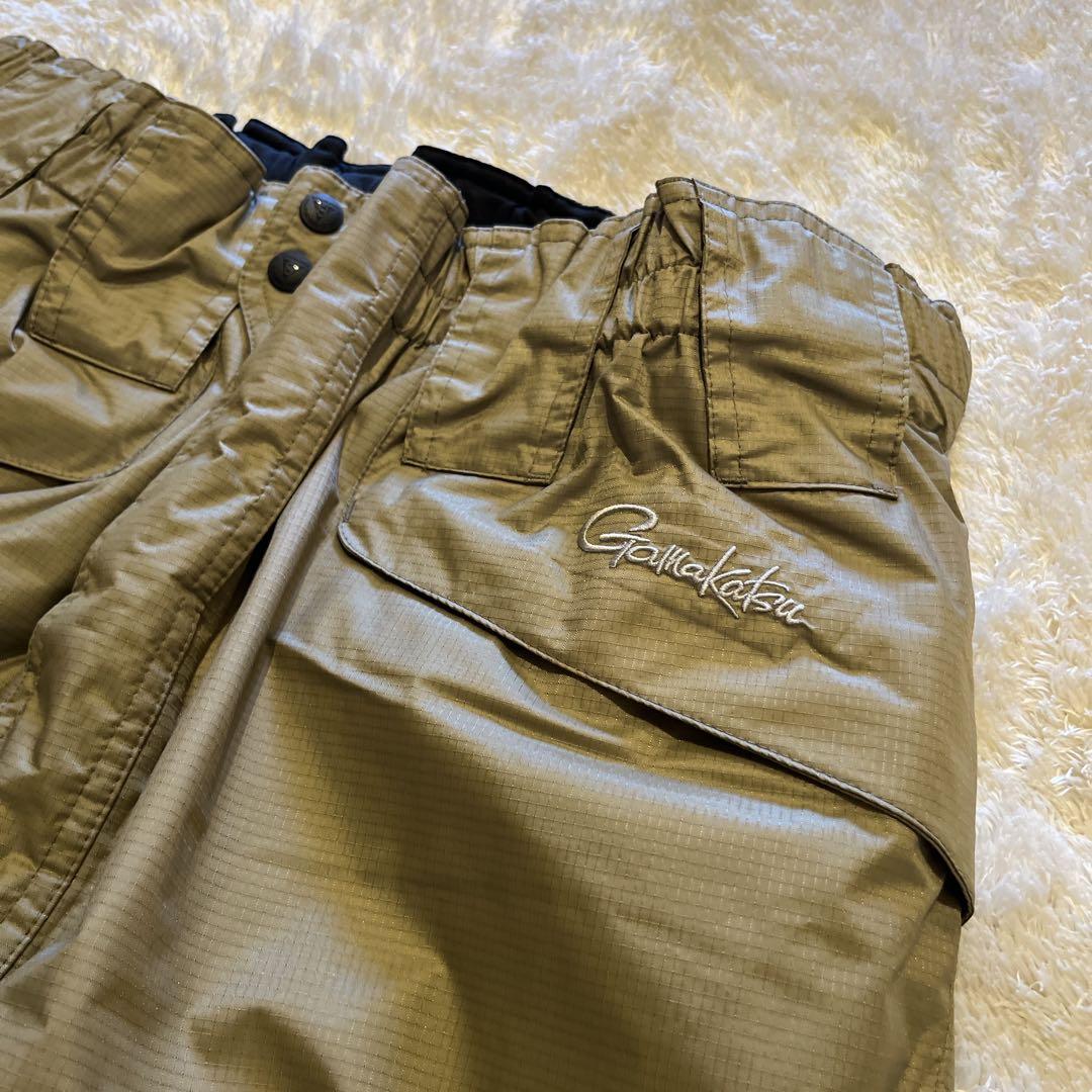 がまかつ ウィンドアップレインスーツ ブラウン LL Gamakatsu
