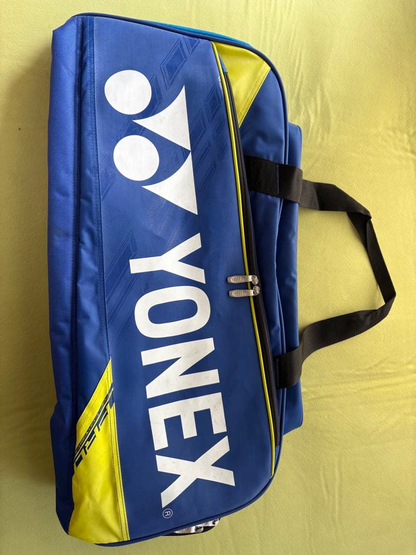 YONEX バドミントンバッグ 青 黄