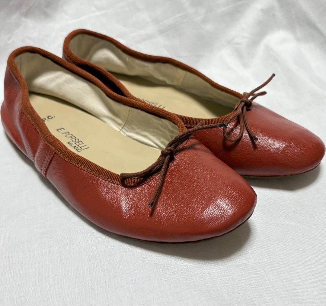 ♦︎良品♦︎APC E.ポルセリ ダンス　バレエシューズ　フラットシューズ　36