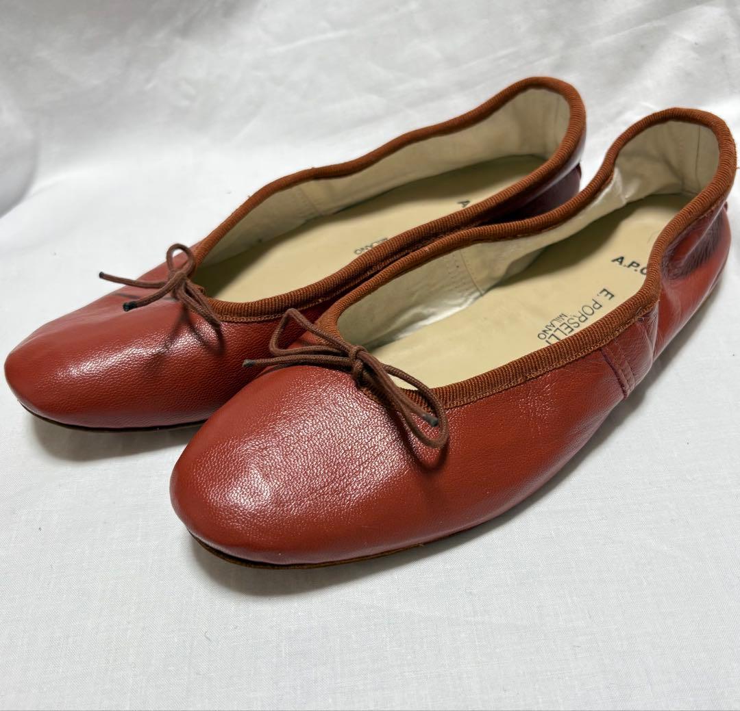 ♦︎良品♦︎APC E.ポルセリ ダンス　バレエシューズ　フラットシューズ　36